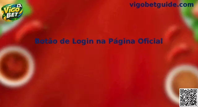 Botão de Login na Página Oficial Vigo Bet