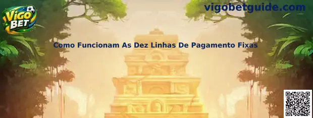 Como funcionam as dez linhas de pagamento fixas