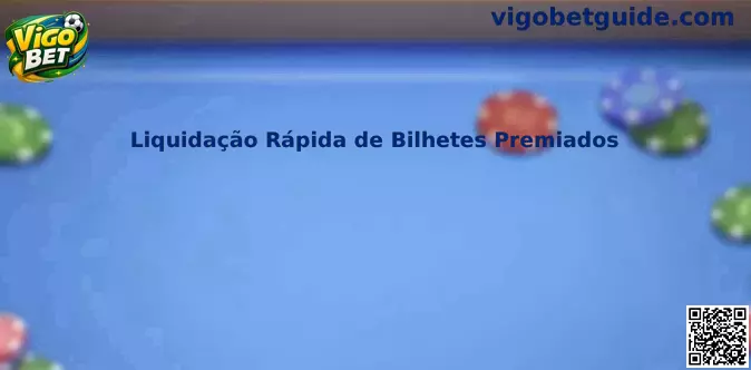 Ilustração sobre liquidação rápida de bilhetes premiados